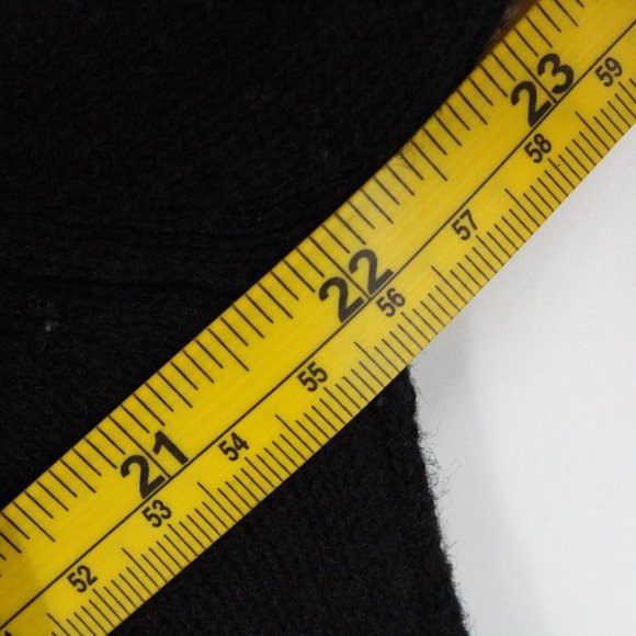 WoolOvers Sweater Mens Black Casual Full Zip Long Sleeve Wool Size Small S - Picture 7 of 8